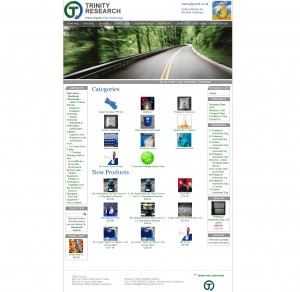 www.trinity-research.co2 Trinity Research ecommerce website by e-Moonlighting.com
